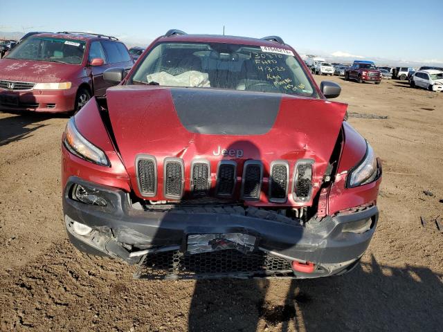 1C4PJMBS2HW606720 - 2017 JEEP CHEROKEE TRAILHAWK RED photo 5