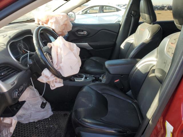 1C4PJMBS2HW606720 - 2017 JEEP CHEROKEE TRAILHAWK RED photo 7