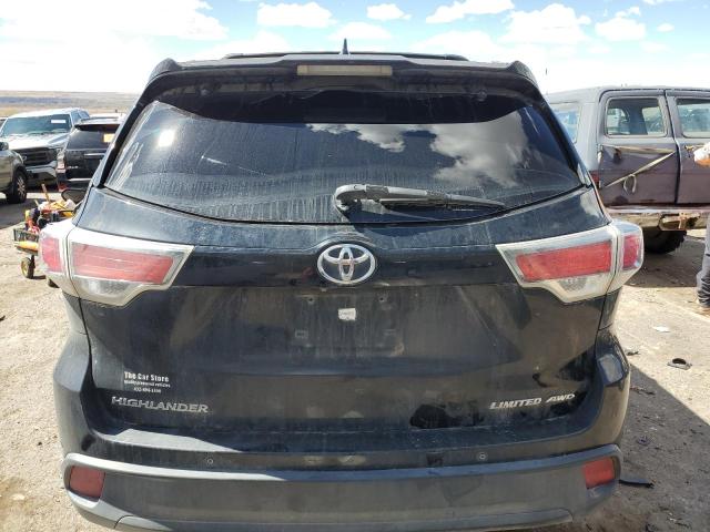 5TDDKRFH5ES031410 - 2014 TOYOTA HIGHLANDER LIMITED BLACK photo 6