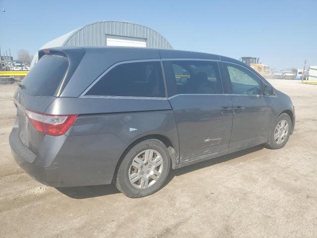 5FNRL5H27BB022163 - 2011 HONDA ODYSSEY LX GRAY photo 3