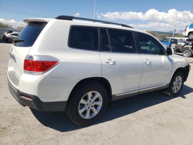 5TDZK3EH5DS117674 - 2013 TOYOTA HIGHLANDER BASE WHITE photo 3