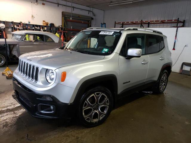 ZACCJADB4HPF54661 - 2017 JEEP RENEGADE LIMITED SILVER photo 1