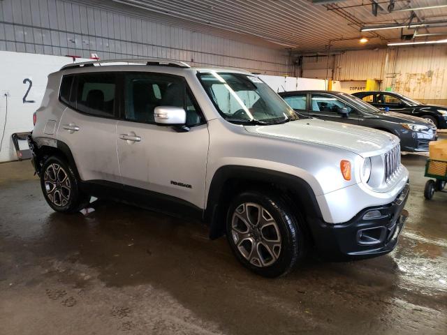 ZACCJADB4HPF54661 - 2017 JEEP RENEGADE LIMITED SILVER photo 4