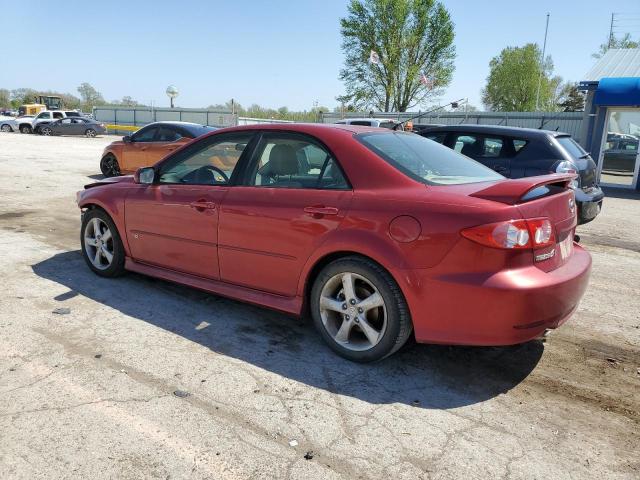 1YVFP80D845N10493 - 2004 MAZDA 6 S RED photo 2