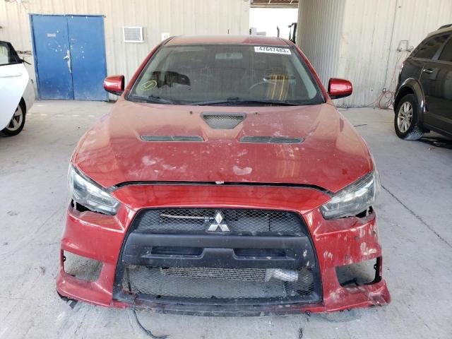 JA32W8FV8EU021346 - 2014 MITSUBISHI LANCER EVOLUTION GSR RED photo 5