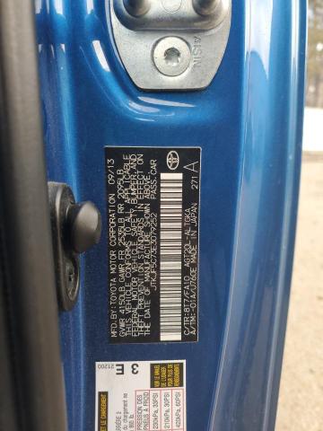 JTKJF5C73E3079252 - 2014 TOYOTA SCION TC ლურჯი ფოტო 12