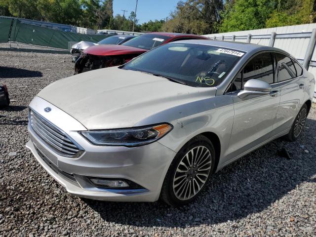 3FA6P0D93JR137939 - 2018 FORD FUSION TITANIUM/PLATINUM SILVER photo 1