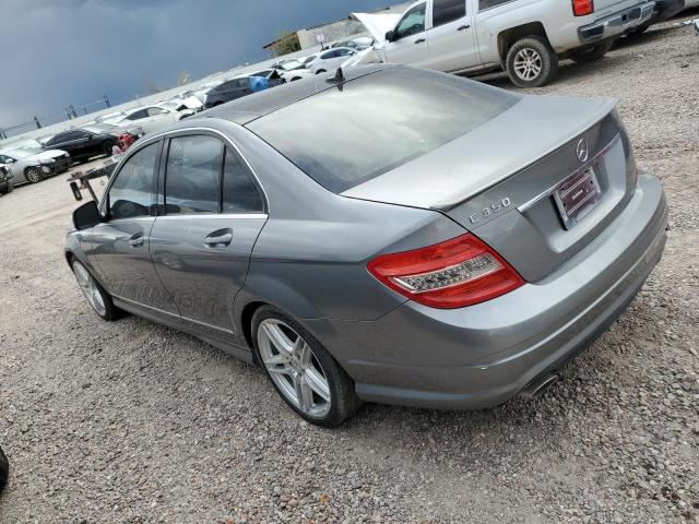 WDDGF56X29R047852 - 2009 MERCEDES-BENZ C 350 GRAY photo 2