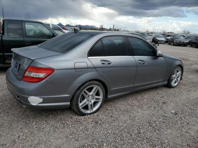 WDDGF56X29R047852 - 2009 MERCEDES-BENZ C 350 GRAY photo 3