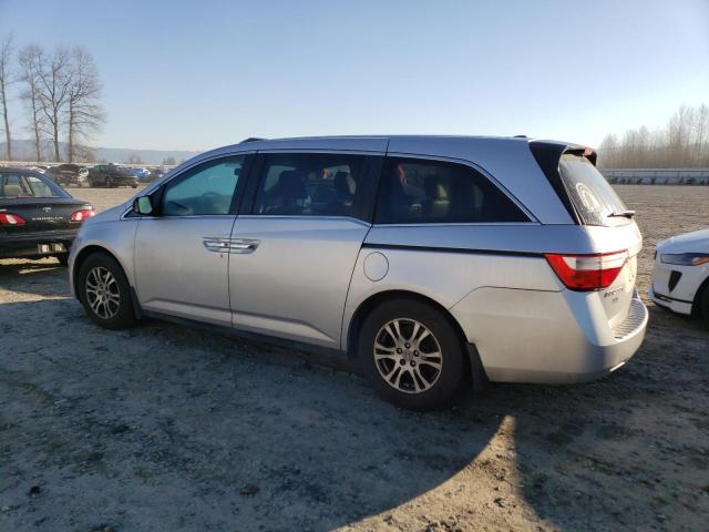 5FNRL5H63CB111703 - 2012 HONDA ODYSSEY EXL GRAY photo 2