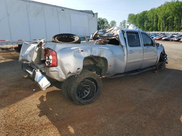 1GC4K0C80EF160607 - 2014 CHEVROLET SILVERADO K3500 LT SILVER photo 3