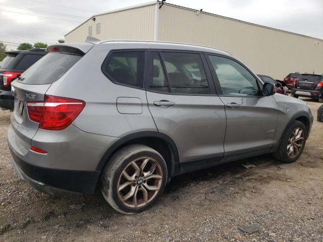 5UXWX9C52D0D00020 - 2013 BMW X3 XDRIVE28I GRAY photo 3