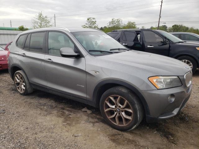 5UXWX9C52D0D00020 - 2013 BMW X3 XDRIVE28I GRAY photo 4