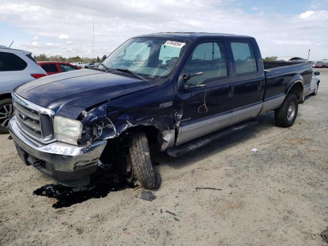 1FTSW31F12EA21053 - 2002 FORD F350 SRW SUPER DUTY BLUE photo 1