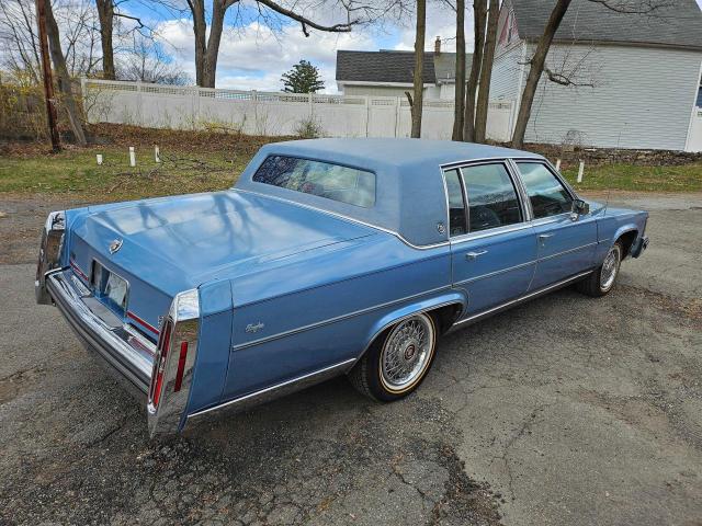 1G6DW51Y1KR720054 - 1989 CADILLAC BROUGHAM BLUE photo 4