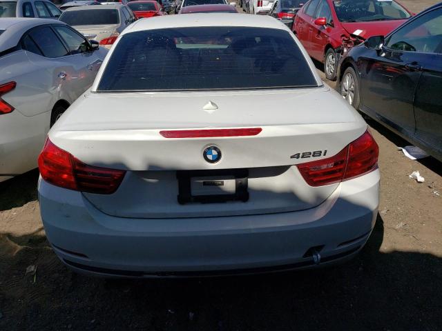 WBA3V7C57G5A27482 - 2016 BMW 428 I SULEV WHITE photo 6