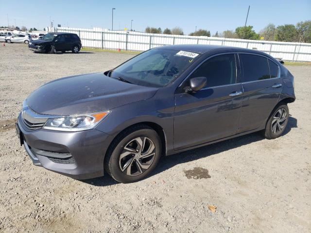 1HGCR2F34GA235801 - 2016 HONDA ACCORD LX GRAY photo 1