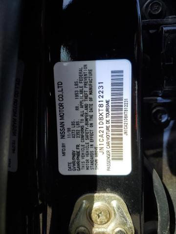 JN1CA21D8XT812231 - 1999 NISSAN MAXIMA GLE BLACK photo 12