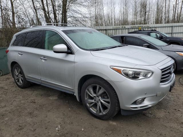 5N1AL0MM2DC314502 - 2013 INFINITI JX35 SILVER photo 4