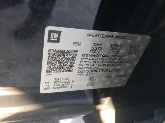 1GYS3HKJ7KR147025 - 2019 CADILLAC ESCALADE ESV LUXURY 黑色 照片 13