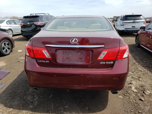 JTHBJ46G482160740 - 2008 LEXUS ES 350 RED photo 6