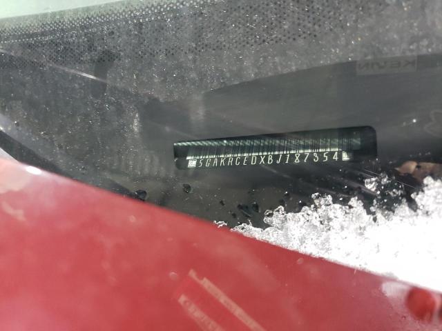 5GAKRCEDXBJ187354 - 2011 BUICK ENCLAVE CXL Bordo foto 13