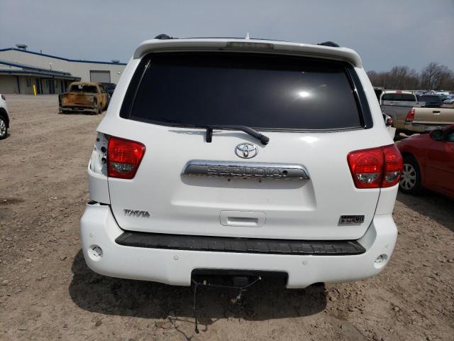 5TDJY5G14AS037592 - 2010 TOYOTA SEQUOIA LIMITED WHITE photo 6