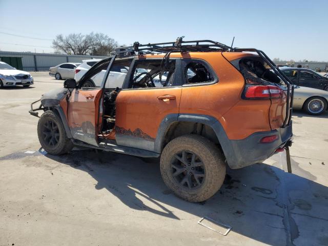 1C4PJMBS3GW155070 - 2016 JEEP CHEROKEE TRAILHAWK ORANGE photo 2