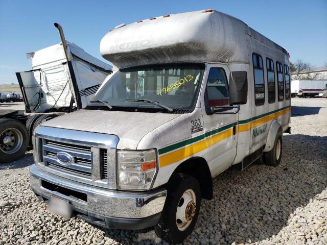 1FDEE3FL4BDB12382 - 2011 FORD ECONOLINE E350 SUPER DUTY CUTAWAY VAN WHITE photo 1