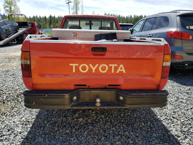 JT4RN81A5M0083560 - 1991 TOYOTA PICKUP 1/2 TON SHORT WHEELBASE RED photo 6