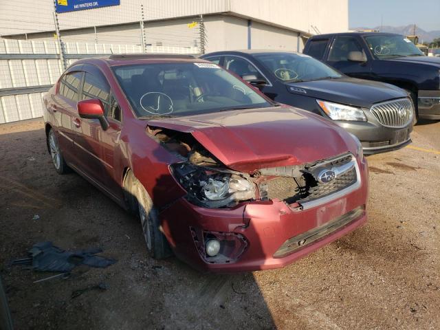 JF1GJAK69DH014477 - 2013 SUBARU IMPREZA LIMITED MAROON photo 1