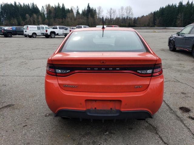 1C3CDFEBXGD701523 - 2016 DODGE DART GT ORANGE photo 6