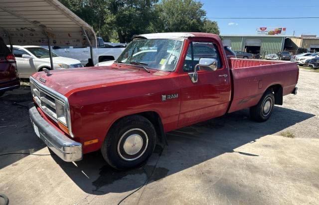 1B7GE16Y7LS601191 - 1990 DODGE D-SERIES D150 RED photo 2