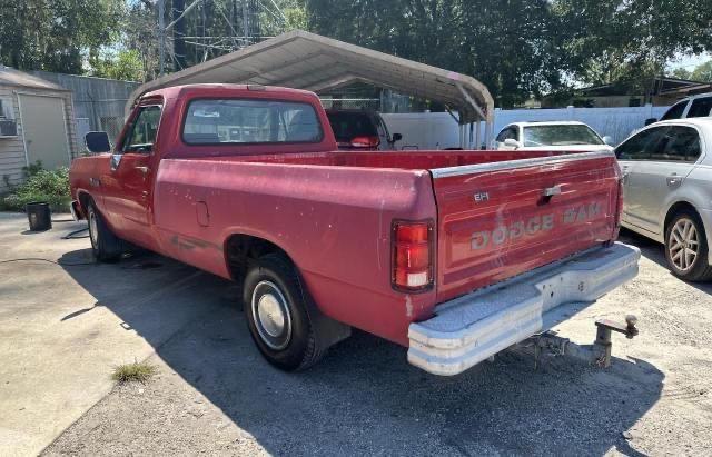 1B7GE16Y7LS601191 - 1990 DODGE D-SERIES D150 RED photo 3