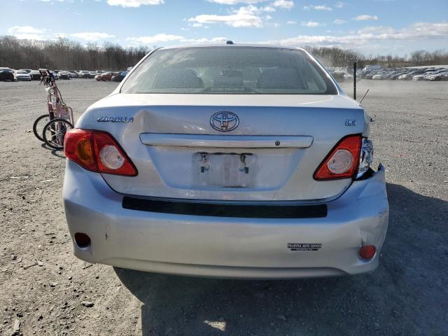 2T1BU4EE9AC298919 - 2010 TOYOTA COROLLA BASE SILVER photo 6