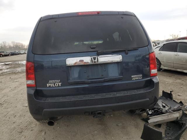 5FNYF4H97AB036654 - 2010 HONDA PILOT TOURING BLUE photo 6