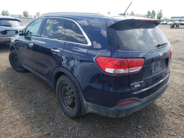 5XYPG4A34HG225943 - 2017 KIA SORENTO LX BLUE photo 3