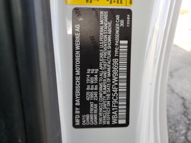 WBA1F9C54FVW98698 - 2015 BMW 228 I SULEV WHITE photo 12