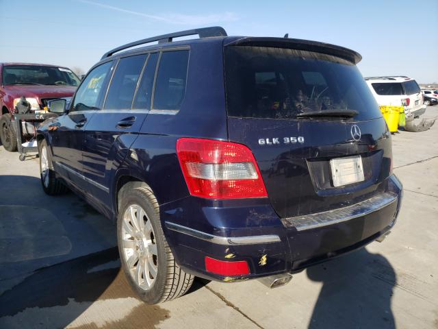 WDCGG8HB5CF746731 - 2012 MERCEDES-BENZ GLK 350 4MATIC BLUE photo 3