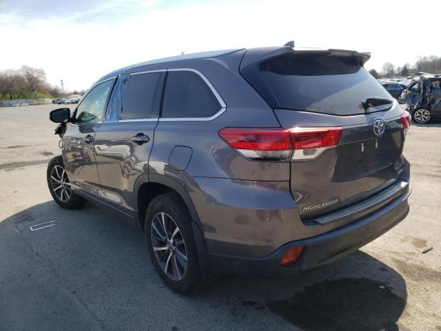 5TDJZRFHXJS837221 - 2018 TOYOTA HIGHLANDER SE GRAY photo 2