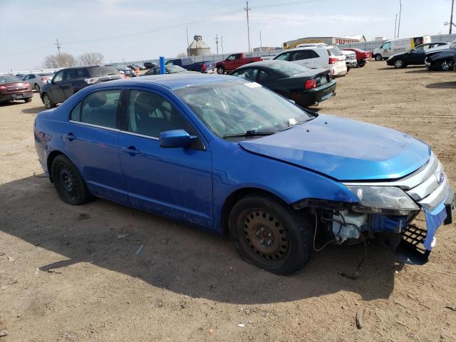 3FAHP0HA0BR267093 - 2011 FORD FUSION SE BLUE photo 4