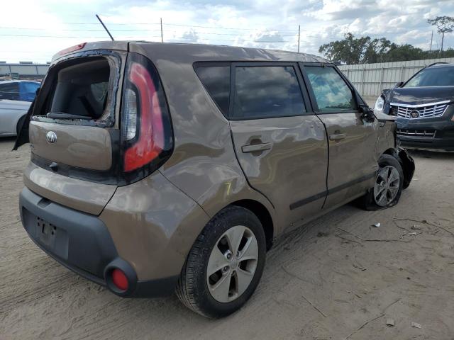 KNDJN2A20F7161580 - 2015 KIA SOUL BROWN photo 3