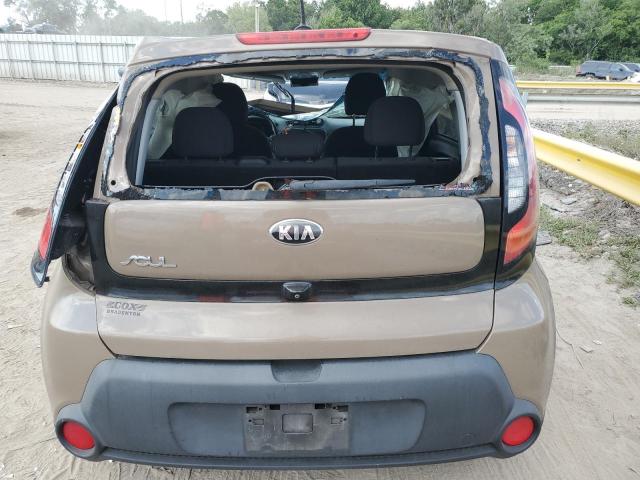 KNDJN2A20F7161580 - 2015 KIA SOUL BROWN photo 6