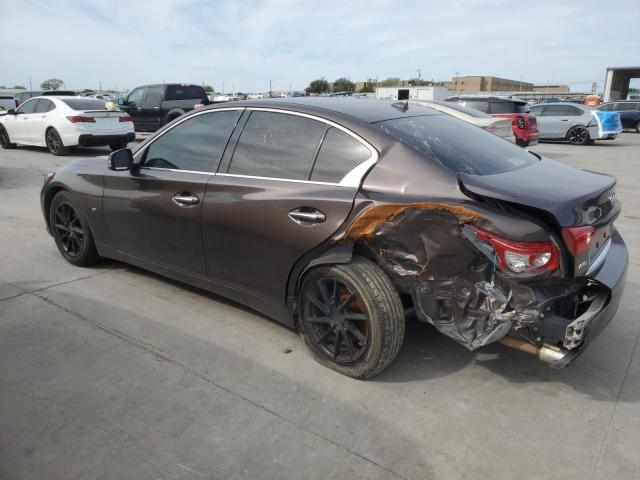 JN1BV7AR6EM698844 - 2014 INFINITI Q50 BASE BROWN photo 2