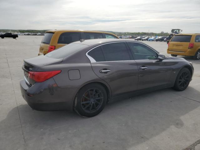 JN1BV7AR6EM698844 - 2014 INFINITI Q50 BASE BROWN photo 3