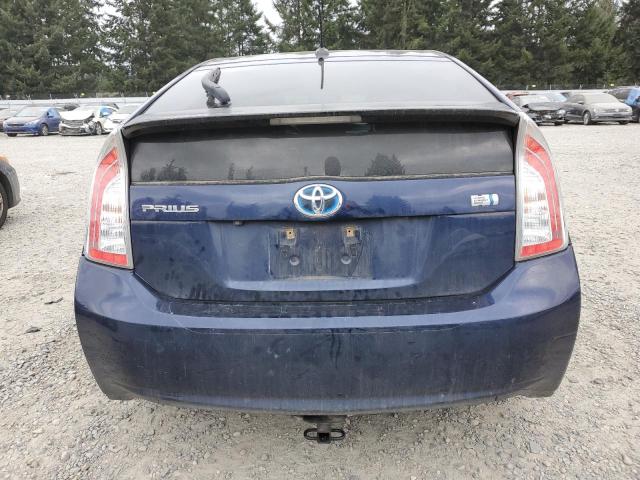 JTDKN3DU3D1632886 - 2013 TOYOTA PRIUS BLUE photo 6