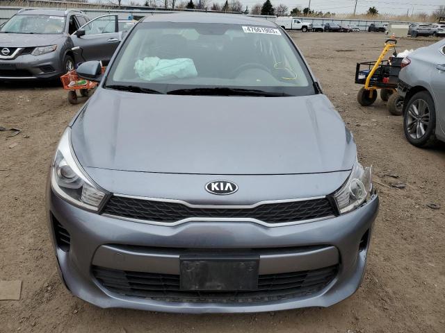 3KPA24AD8LE306866 - 2020 KIA RIO LX GRAY photo 5