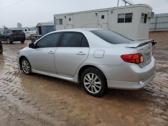 1NXBU40E19Z116311 - 2009 TOYOTA COROLLA BASE SILVER photo 2