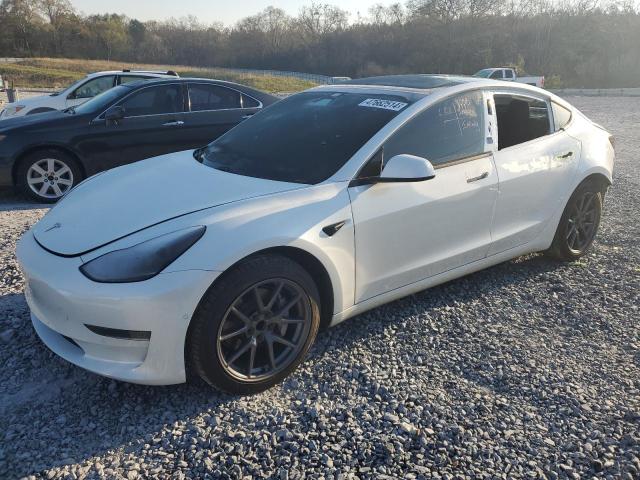 5YJ3E1EA6MF048552 - 2021 TESLA MODEL 3 WHITE photo 1