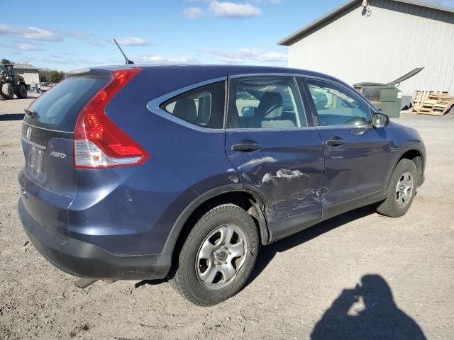 2HKRM4H30DH654216 - 2013 HONDA CR-V LX BLUE photo 3